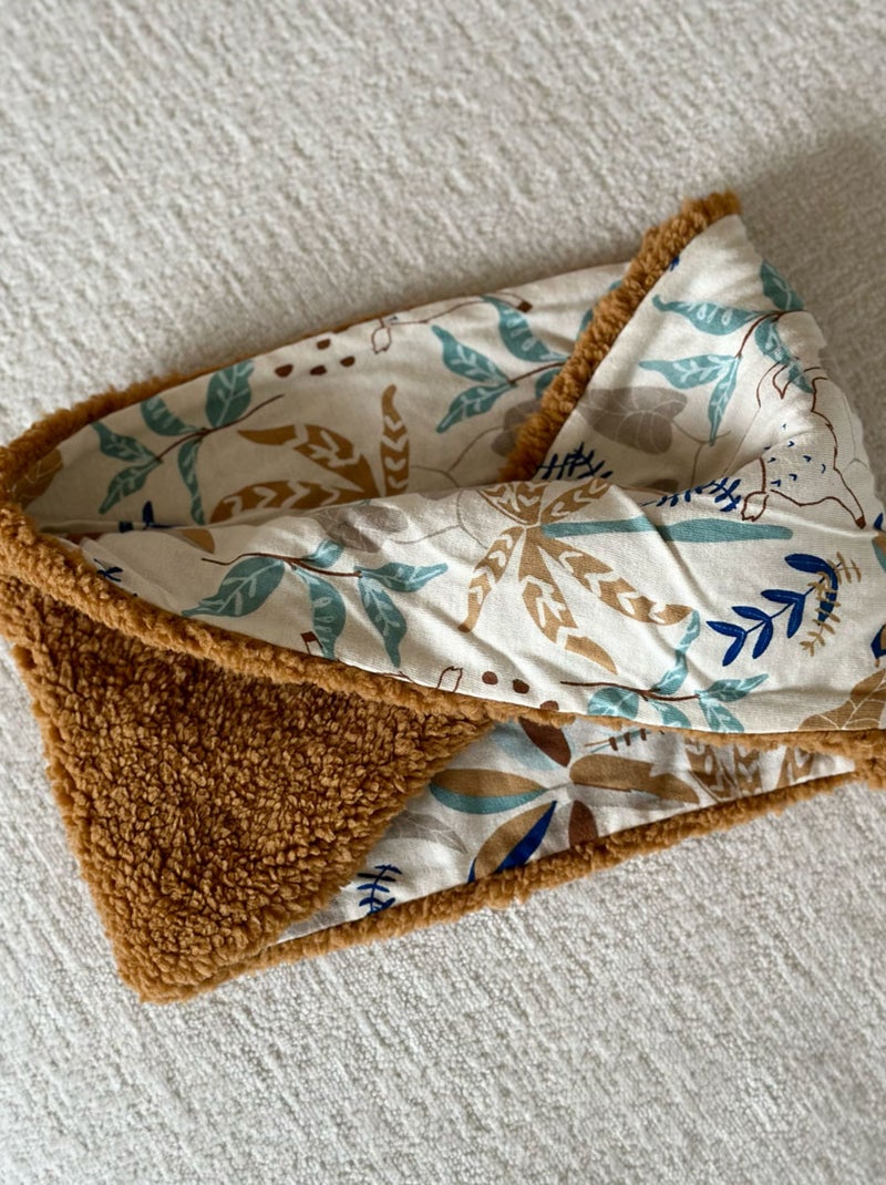 Cache cou enfant en sherpa Lamascotte Camel - Kiabi