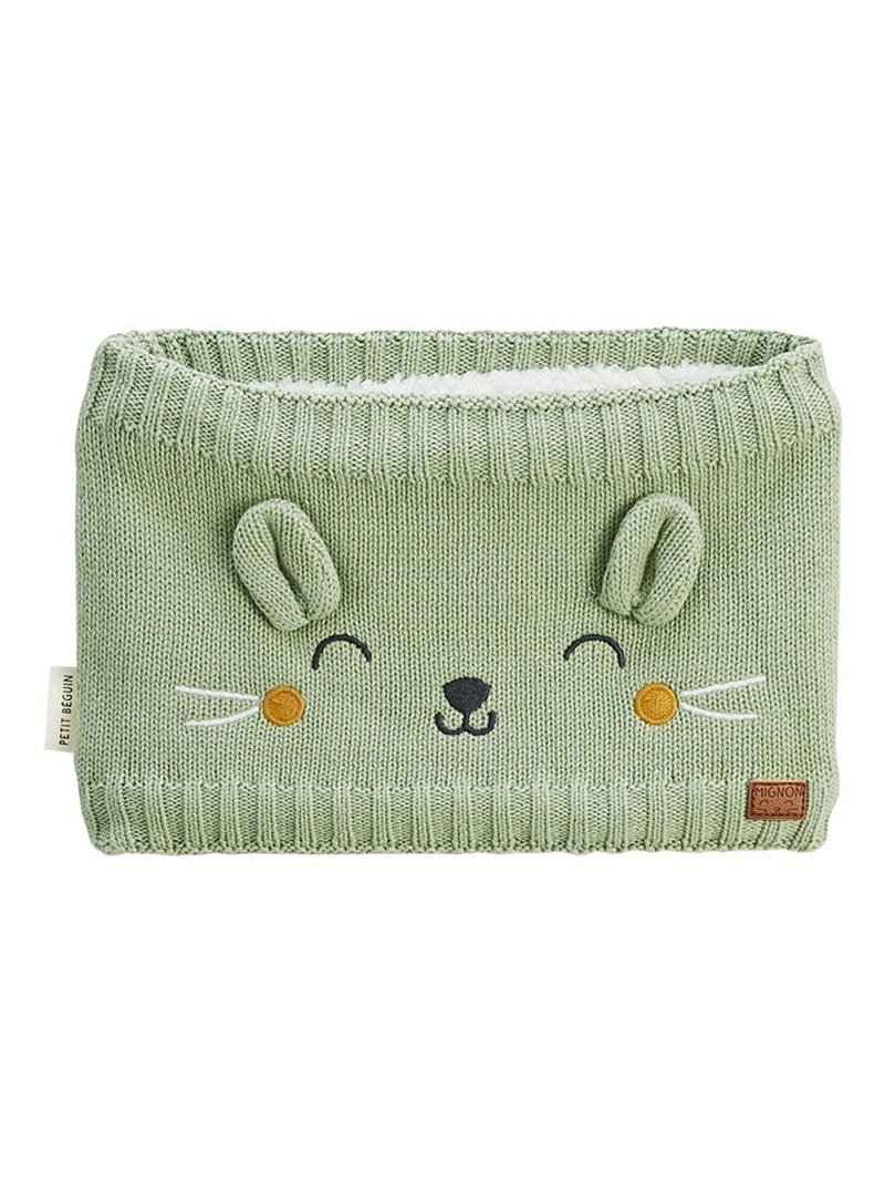 Cache cou enfant en tricot Boavista Kaki - Kiabi