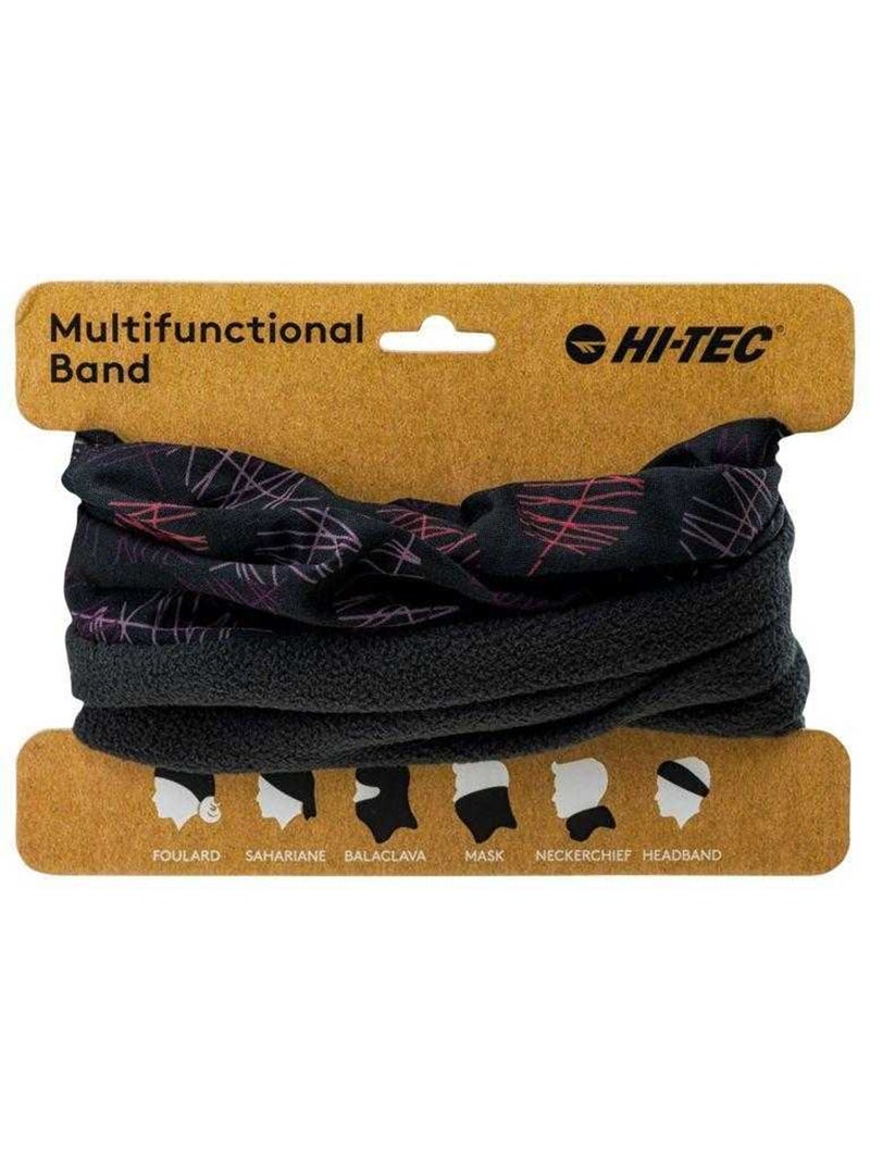 Cache-cou motif/style feuille rine - hi-tec Noir Rouge - Kiabi