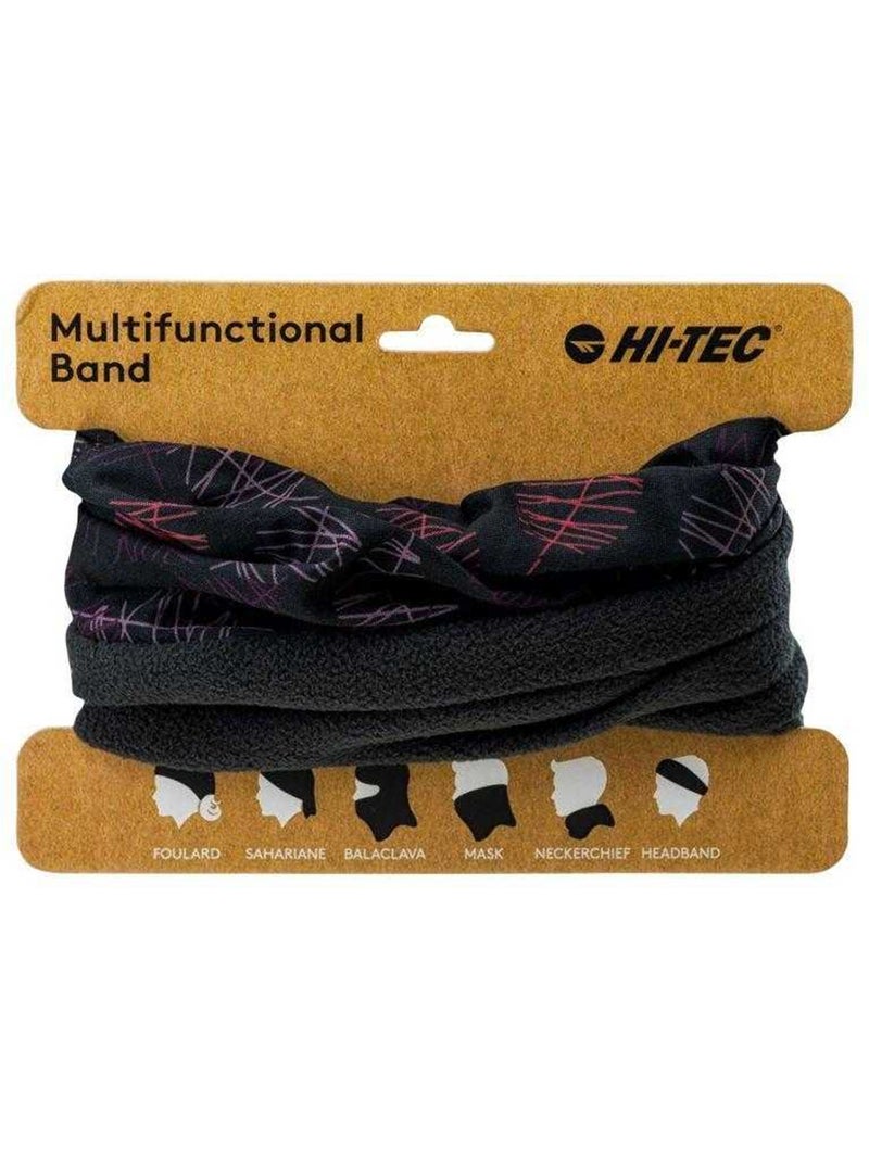 Cache-cou motif/style feuille rine - hi-tec Noir Rouge - Kiabi