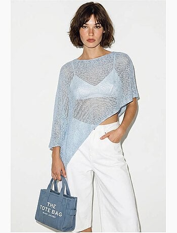 Cache-maillot de plage en maille avec découpe lucci