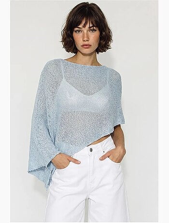 Cache-maillot de plage en maille avec découpe lucci