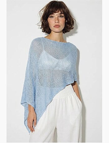 Cache-maillot de plage en maille avec découpe lucci