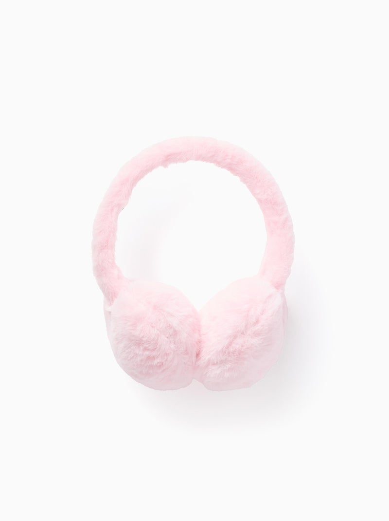 Cache-oreille avec peluche Rose clair - Kiabi