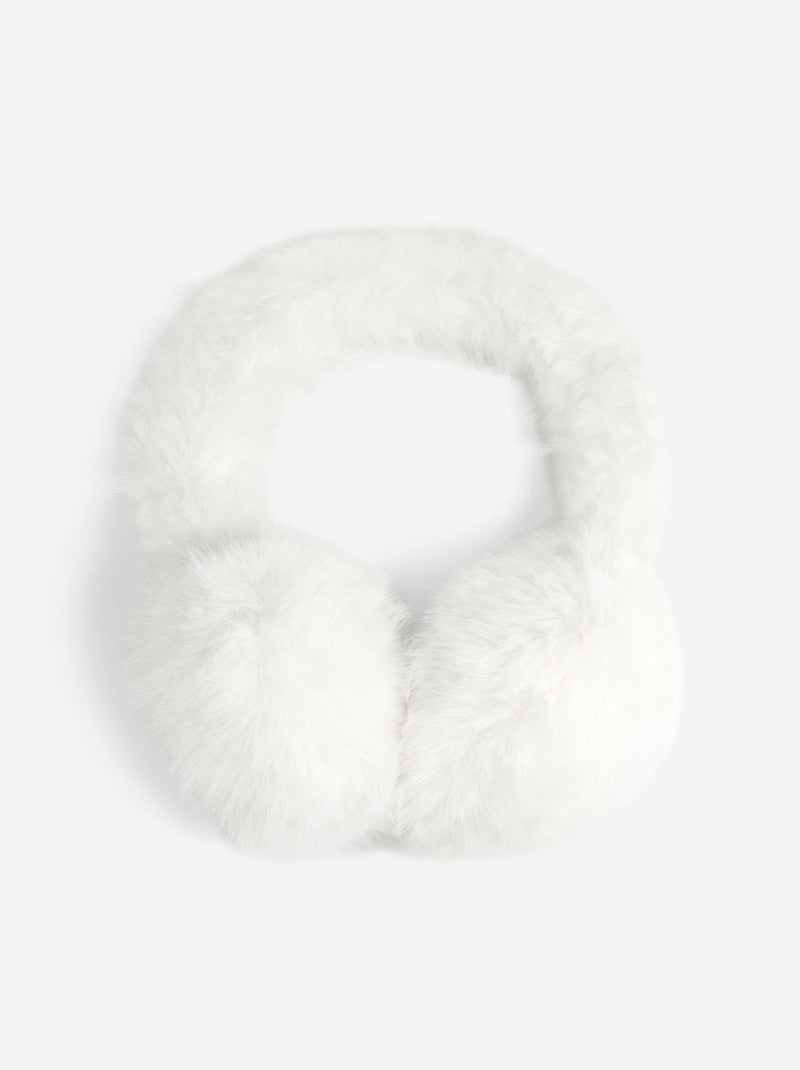 Cache-oreilles en fausse fourrure Beige - Kiabi