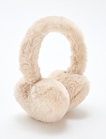 Cache oreilles imitation fausse fourrure
