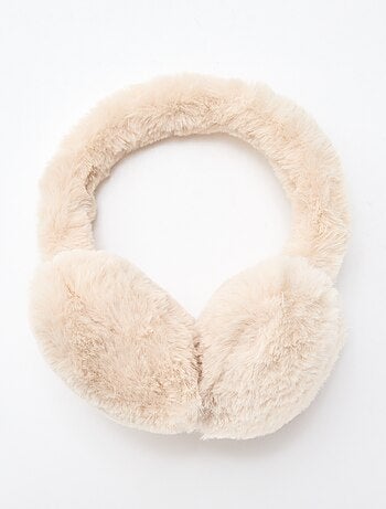Cache oreilles imitation fausse fourrure