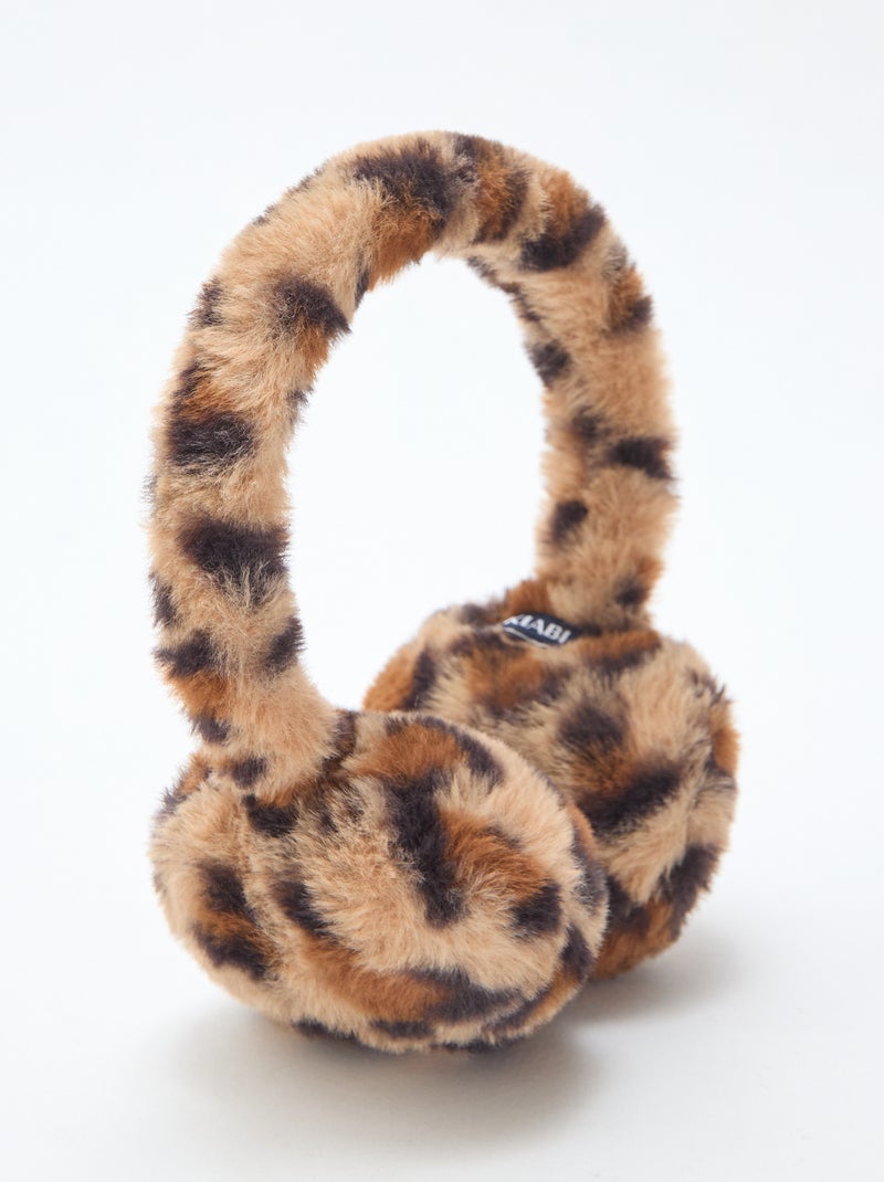 Cache oreilles motif léopard Marron - Kiabi