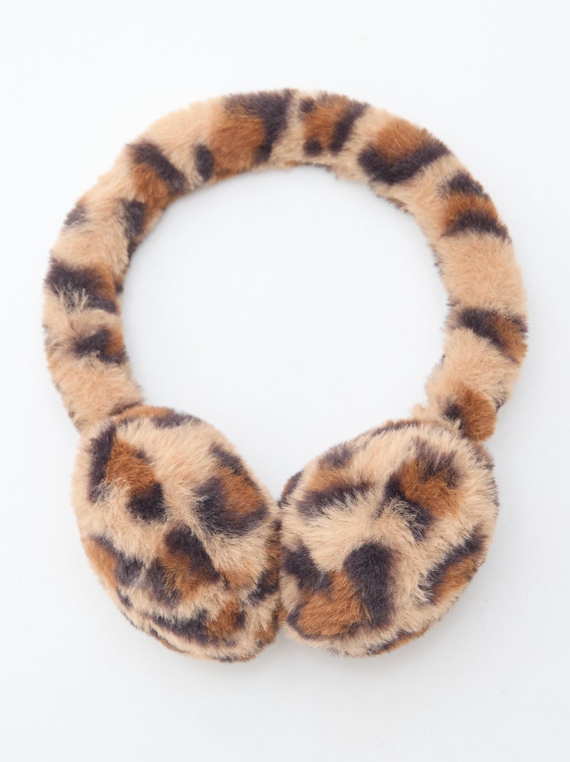 Cache oreilles motif léopard Marron - Kiabi