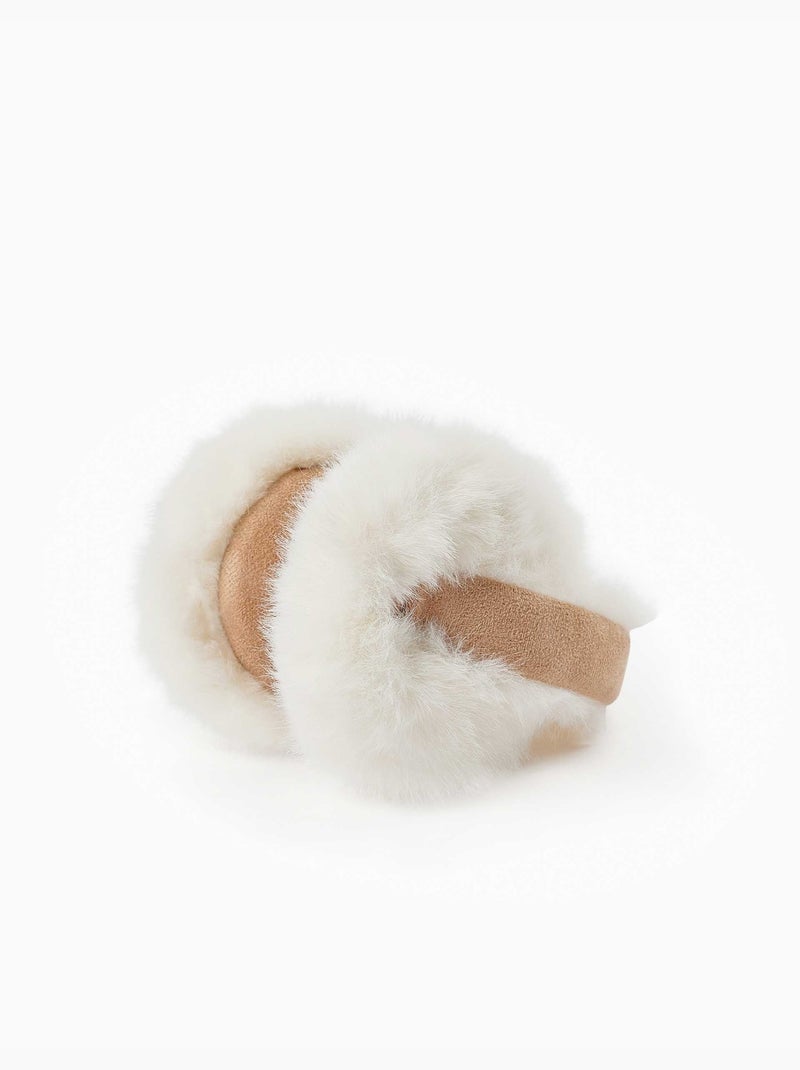 Cache-oreilles rembourré avec peluche douce synthétique Multicolore - Kiabi