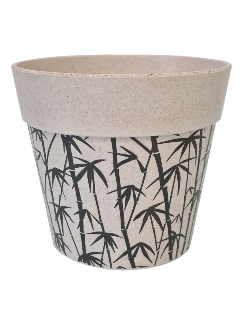 Cache pot bambouseraie en bambou 15.5 cm Beige - Kiabi