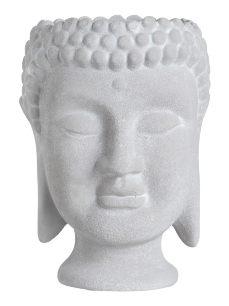 Cache pot bouddha aspect béton Gris - Kiabi