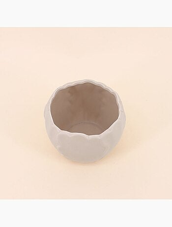 Cache pot céramique festonné 13x10cm