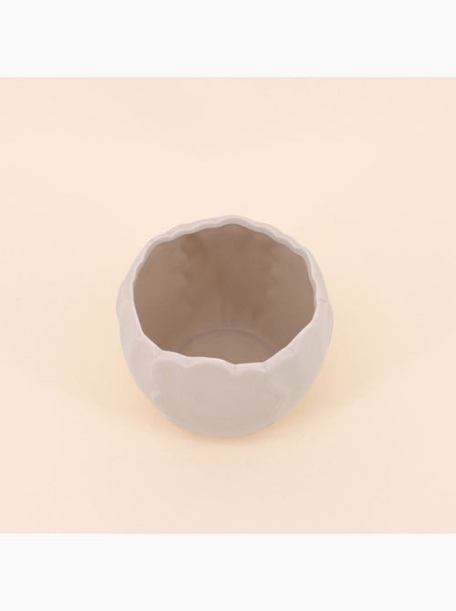 Cache pot céramique festonné 13x10cm - Kiabi