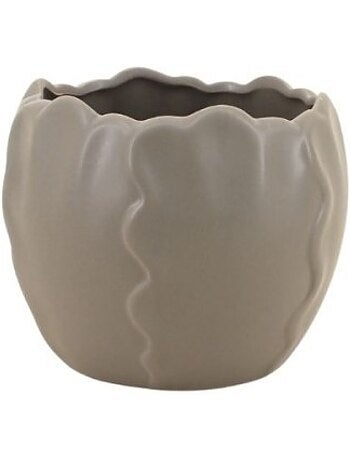 Cache pot céramique festonné 13x10cm