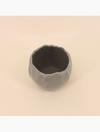 Cache pot céramique festonné 13x10cm