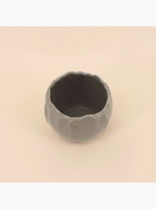 Cache pot céramique festonné 13x10cm - Kiabi