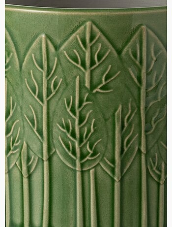 Cache-pot céramique motif arbres - AFIBEL