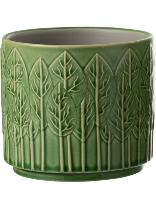 Cache-pot céramique motif arbres - AFIBEL - Kiabi