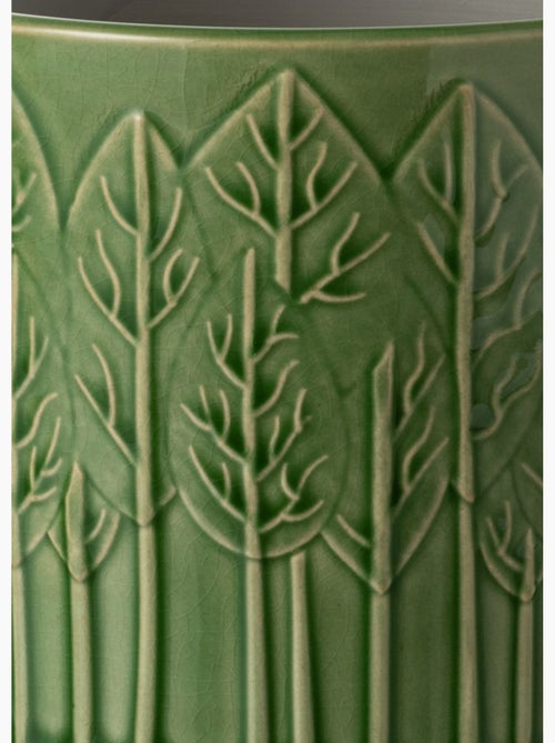 Cache-pot céramique motif arbres - AFIBEL - Kiabi