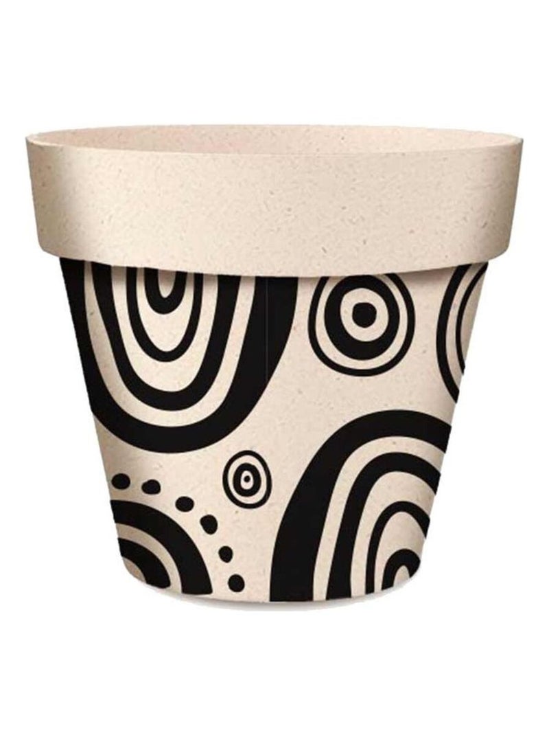 Cache pot cercles en bambou Beige - Kiabi