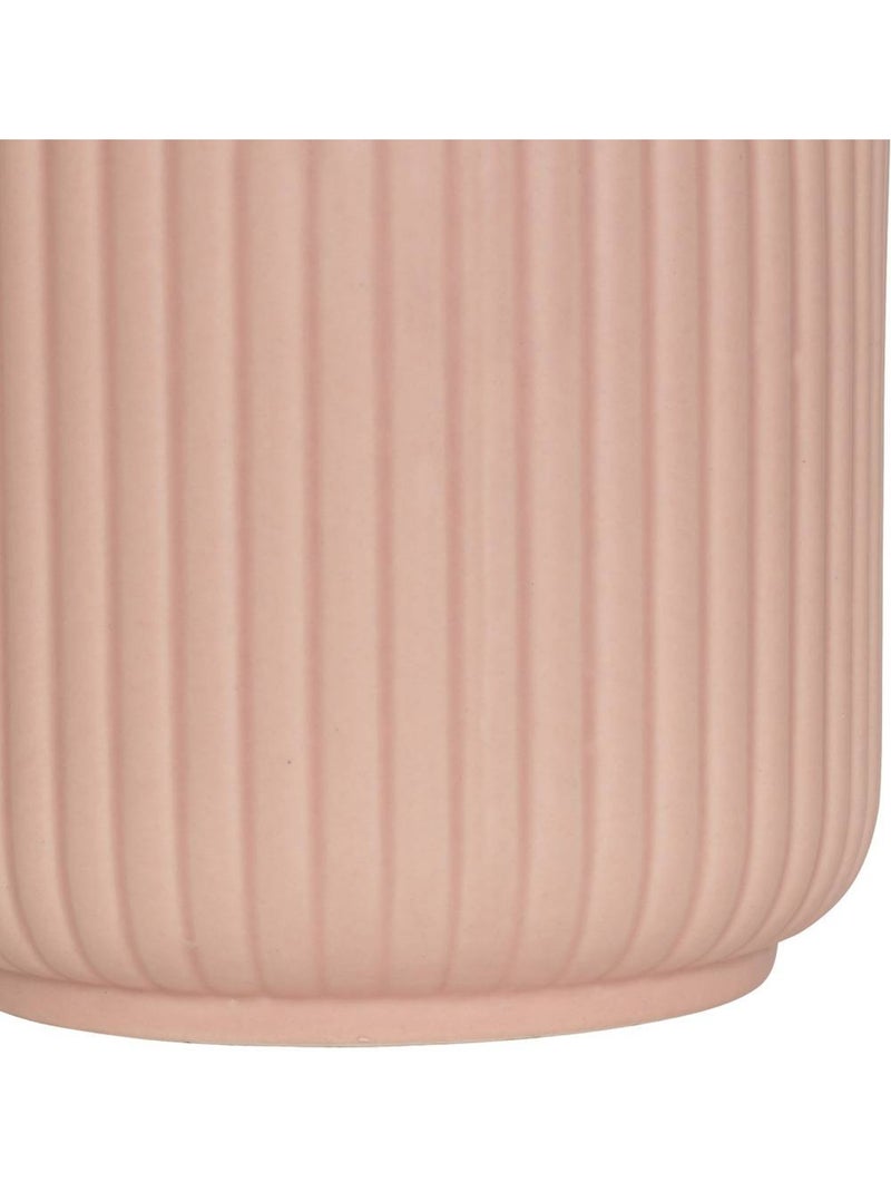 Cache-pot cylindrique cannelé nuria Beige - Kiabi