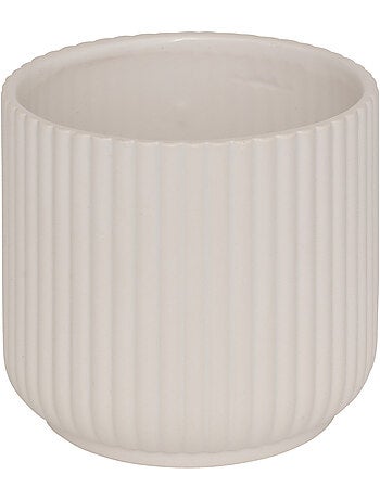 Cache-pot cylindrique cannelé nuria