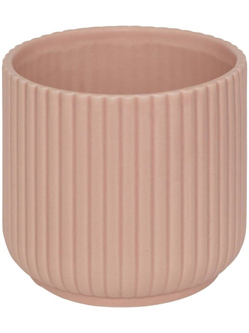 Cache-pot cylindrique cannelé nuria - Kiabi Cache-pot cylindrique cannelé nuria - Kiabi