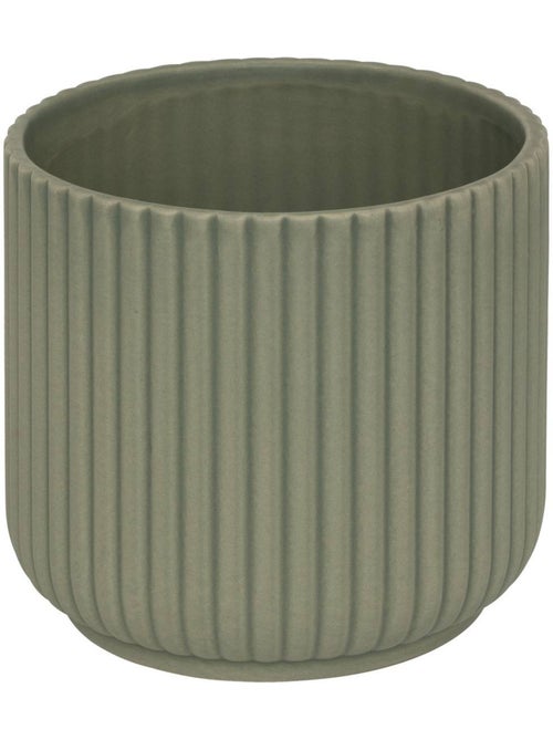 Cache-pot cylindrique cannelé nuria - Kiabi Cache-pot cylindrique cannelé nuria - Kiabi