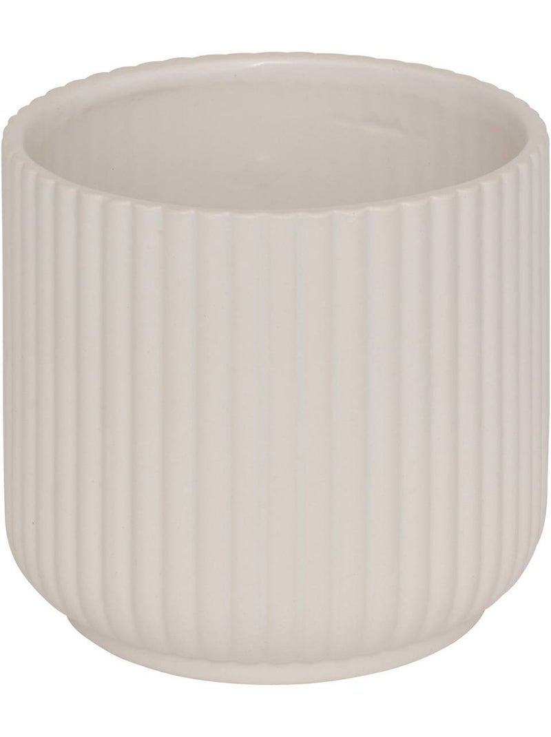 Cache-pot cylindrique cannelé nuria Vert - Kiabi