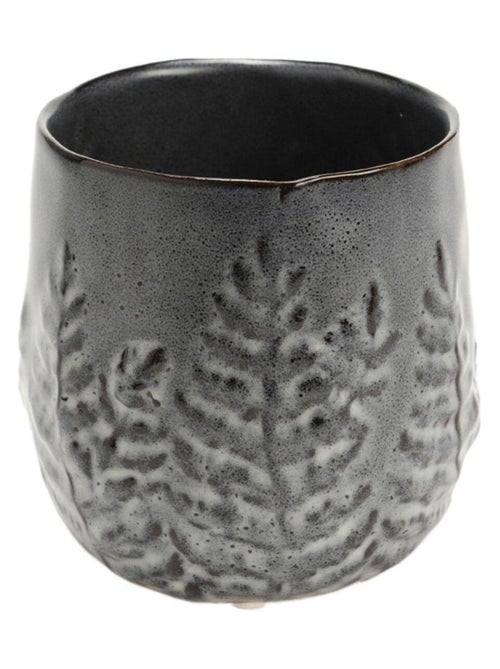 Cache Pot de Fleur en céramique grise - RYOKAN - Kiabi