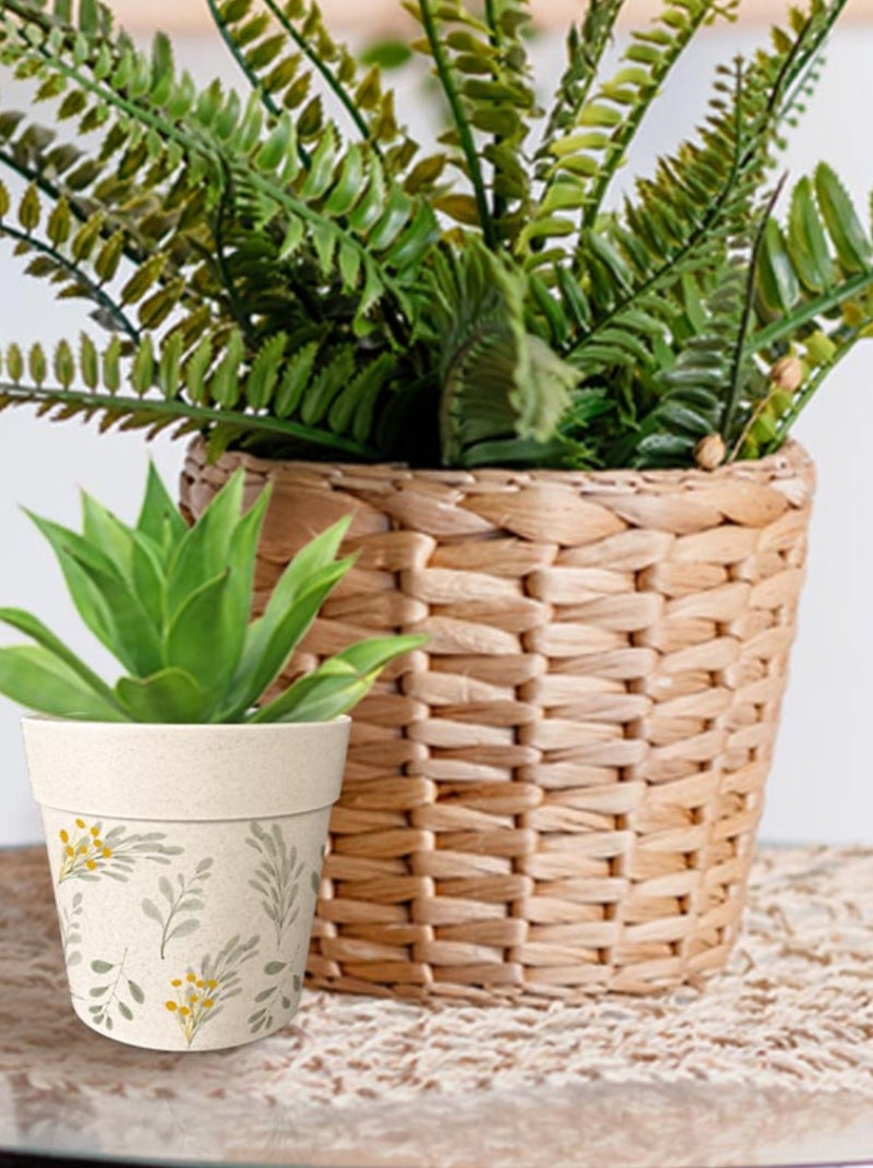 Cache pot en bambou Beige - Kiabi