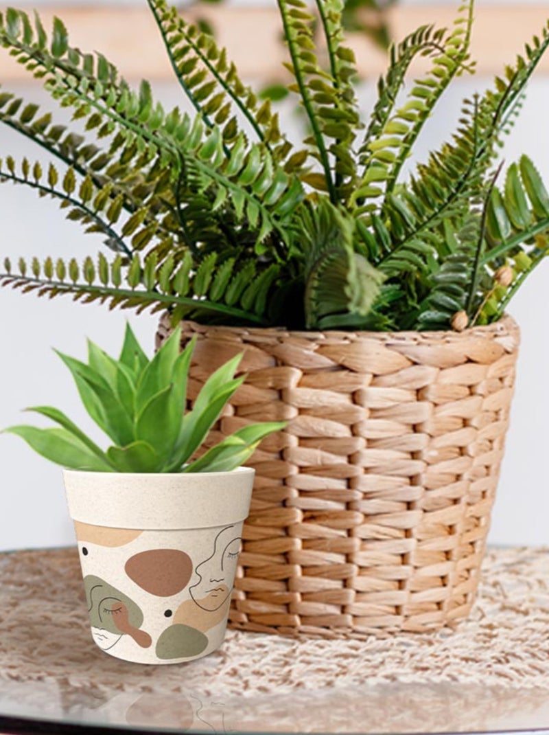 Cache pot en bambou Beige - Kiabi