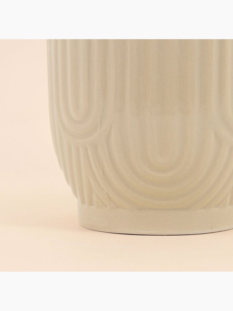 Cache-pot en céramique beige 13cm Beige - Kiabi