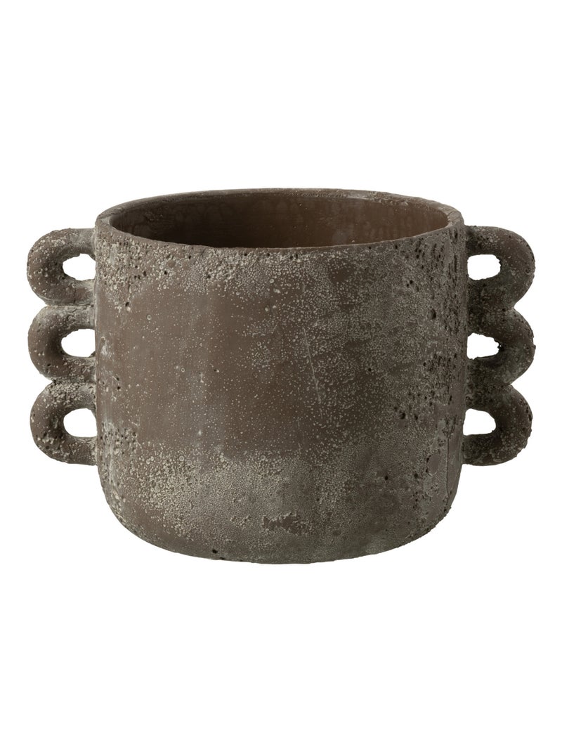 Cache pot en céramique Marron - Kiabi