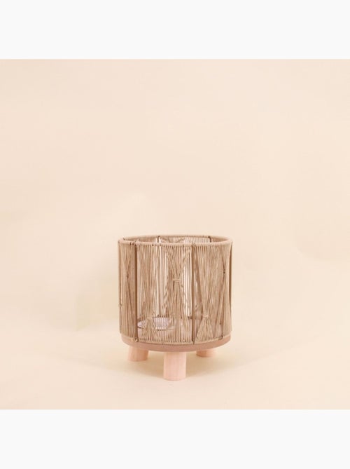 Cache-pot en corde beige 16x19cm - Kiabi Cache-pot en corde beige 16x19cm - Kiabi