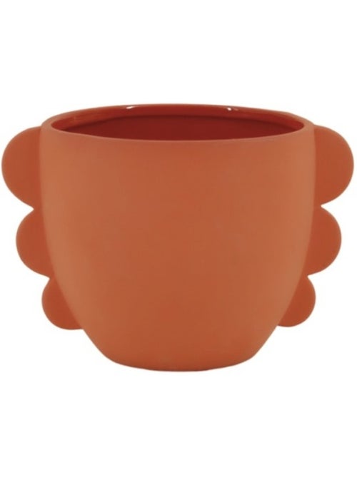 Cache pot en dolomite terracotta 18,7cm - Kiabi Cache pot en dolomite terracotta 18,7cm - Kiabi