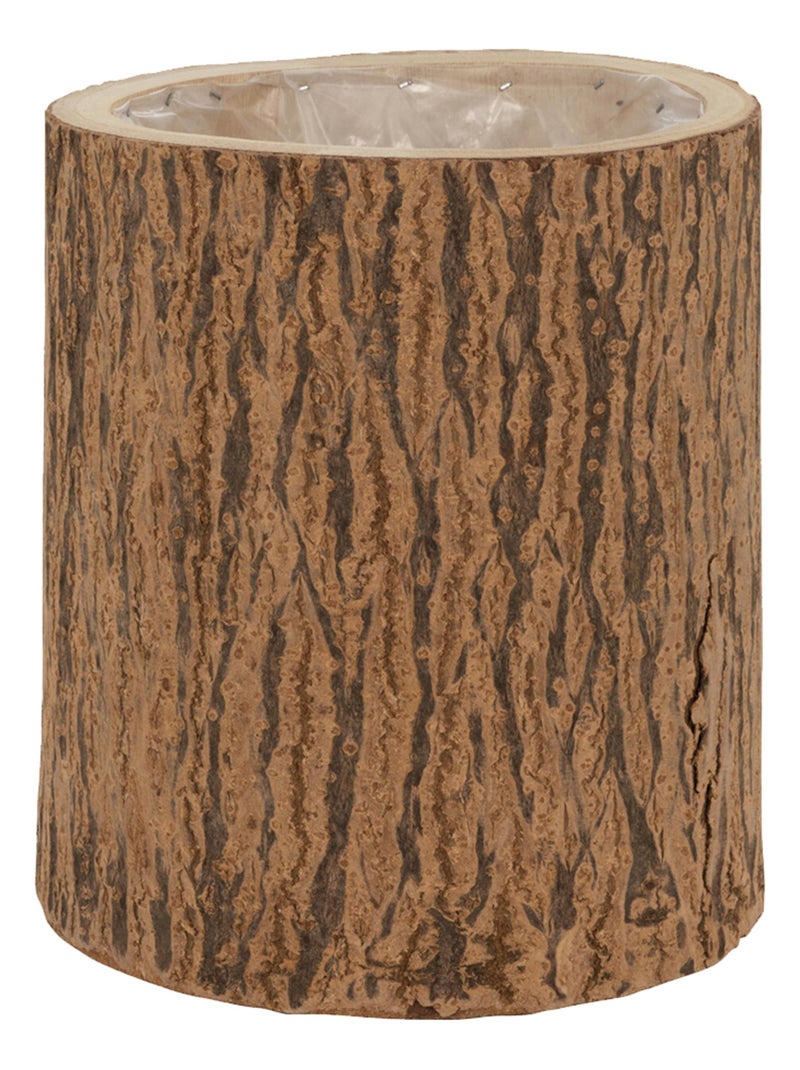 Cache pot en écorce de paulownia Marron - Kiabi