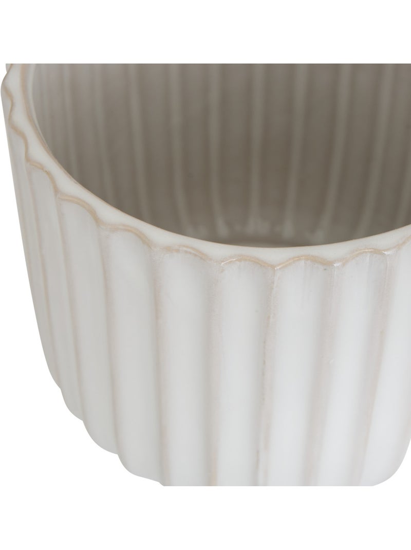 Cache-pot en grès IKO Vert - Kiabi