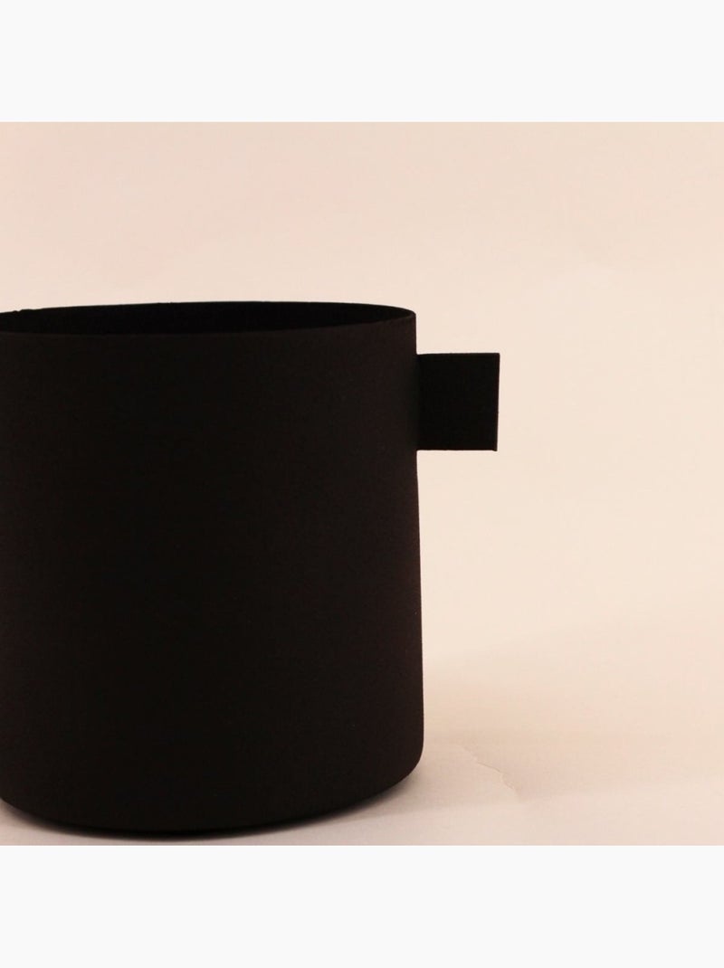 Cache pot en métal 11x15cm Noir - Kiabi