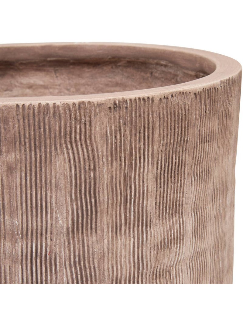 Cache-pot en oxyde de magnésium romia Marron - Kiabi