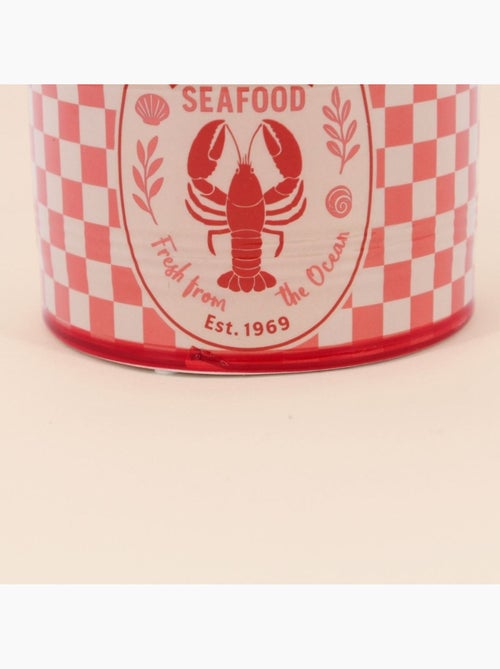 Cache pot homard en dolomite rouge, blanc 13cm - Kiabi Cache pot homard en dolomite rouge, blanc 13cm - Kiabi