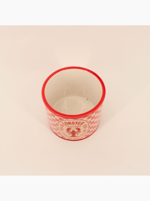 Cache pot homard en dolomite rouge, blanc 13cm - Kiabi Cache pot homard en dolomite rouge, blanc 13cm - Kiabi