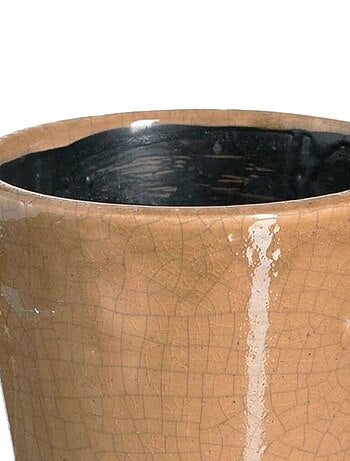 Cache pot jane aspect vieilli en céramique