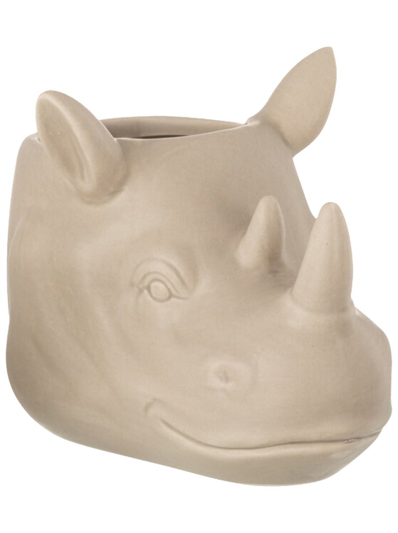 Cache-pot rhinocéros Beige - Kiabi