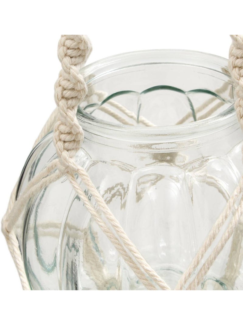 Cache-pot rond en verre ELYO Marron - Kiabi