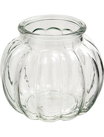 Cache-pot rond en verre elyo