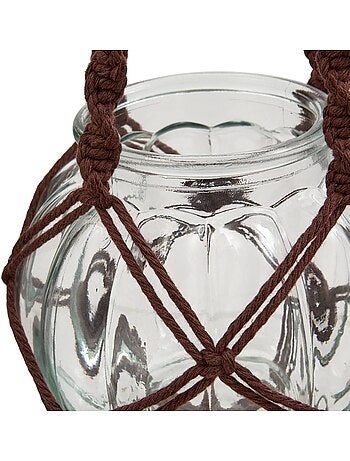 Cache-pot rond en verre elyo