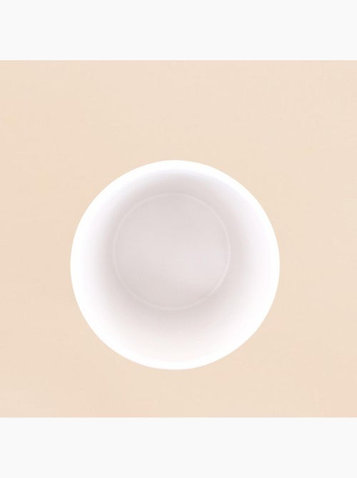 Cache-pot strié en dolomite blanc 12,5cm - Kiabi