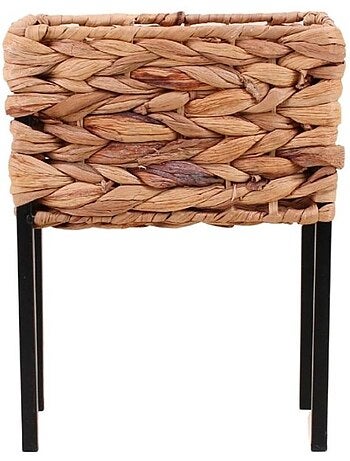 Cache-pot sur pieds jonc de mer 20x12cm